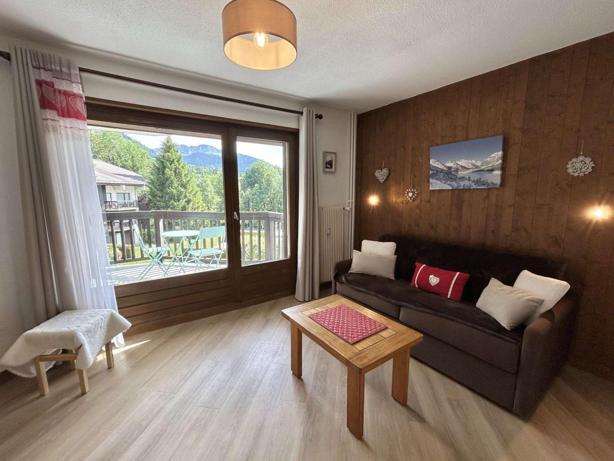 Studio Avec Piscine Chauffee, Tennis & Balcon - 4 Couchages A Megeve - Fr-1-597-14 Bagian luar foto
